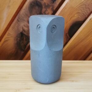 Tonad Grey Concrete Owl Figurine